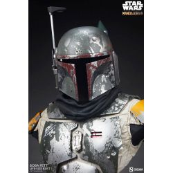 Buste Boba Fett Sideshow taille réelle (Star Wars The Mandalorian)