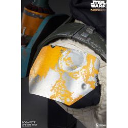 Buste Boba Fett Sideshow taille réelle (Star Wars The Mandalorian)