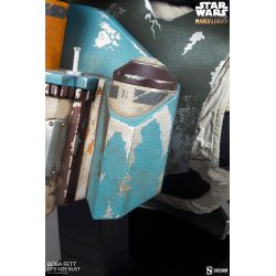Buste Boba Fett Sideshow taille réelle (Star Wars The Mandalorian)