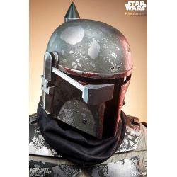 Buste Boba Fett Sideshow taille réelle (Star Wars The Mandalorian)