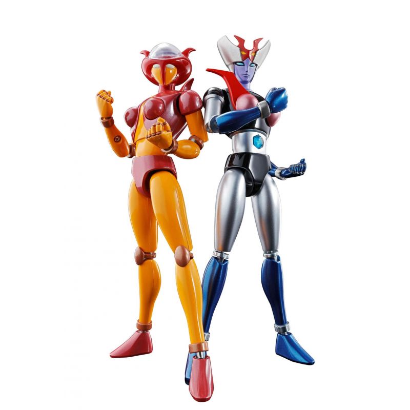 Aphrodai A GX-8R et Minerva X GX-09R Bandai Soul of Chogokin figures (Mazinger Z)