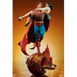 Superman et Lois Lane Sideshow (diorama DC Comics)