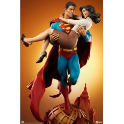 Superman et Lois Lane Sideshow (diorama DC Comics)