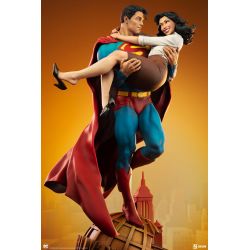 Superman et Lois Lane Sideshow (diorama DC Comics)