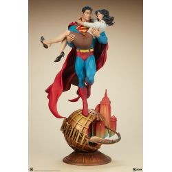 Superman et Lois Lane Sideshow (diorama DC Comics)