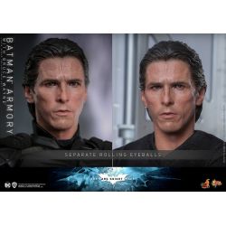 Bruce Wayne (et le Batman Armory) figurine Movie Masterpiece Hot Toys MMS702 (Batman the dark knight rises)