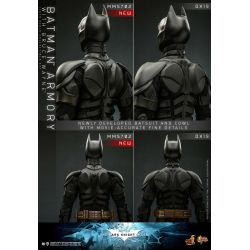 Bruce Wayne (and Batman Armory) Hot Toys Movie Masterpiece figure MMS702 (Batman the dark knight rises)