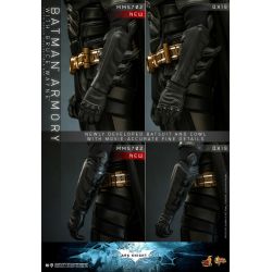 Bruce Wayne (and Batman Armory) Hot Toys Movie Masterpiece figure MMS702 (Batman the dark knight rises)