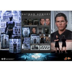 Bruce Wayne (and Batman Armory) Hot Toys Movie Masterpiece figure MMS702 (Batman the dark knight rises)