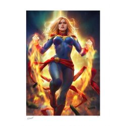 Captain Marvel affiche Fine Art Print Sideshow (Marvel)