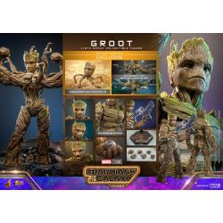 Figurine Groot (deluxe) Hot Toys MMS707 Movie Masterpiece (Gardiens de la galaxie vol 3)