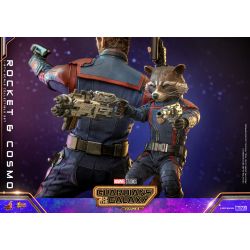 Rocket and Cosmo Hot Toys Movie Masterpiece figures MMS708 (Guardians of the Galaxy vol 3)