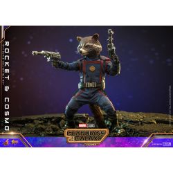 Rocket and Cosmo Hot Toys Movie Masterpiece figures MMS708 (Guardians of the Galaxy vol 3)