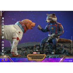 Rocket and Cosmo Hot Toys Movie Masterpiece figures MMS708 (Guardians of the Galaxy vol 3)