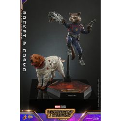Rocket and Cosmo Hot Toys Movie Masterpiece figures MMS708 (Guardians of the Galaxy vol 3)