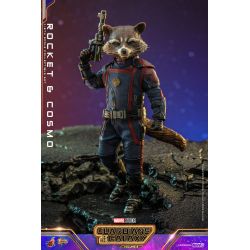 Rocket and Cosmo Hot Toys Movie Masterpiece figures MMS708 (Guardians of the Galaxy vol 3)