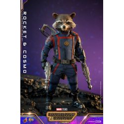 Rocket and Cosmo Hot Toys Movie Masterpiece figures MMS708 (Guardians of the Galaxy vol 3)