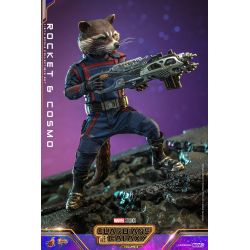 Rocket and Cosmo Hot Toys Movie Masterpiece figures MMS708 (Guardians of the Galaxy vol 3)