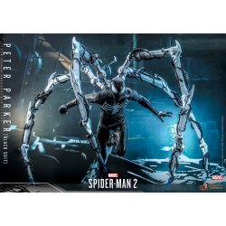 Figurine Peter Parker (black suit) Hot Toys VGM56 (Marvel's Spider-Man 2)