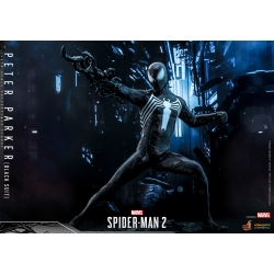 Figurine Peter Parker (black suit) Hot Toys VGM56 (Marvel's Spider-Man 2)