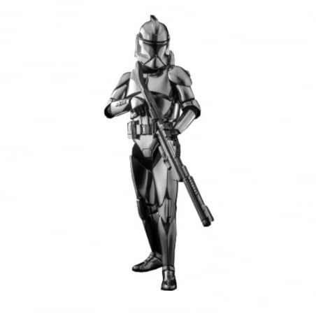 Figurine Clone Trooper Hot Toys chrome version MMS643 (Star Wars)