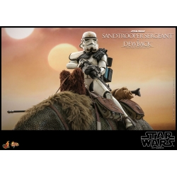 Figurines Hot Toys Sandtrooper Sergeant and Dewback MMS722 (Star Wars Episode 4 Un Nouvel Espoir)