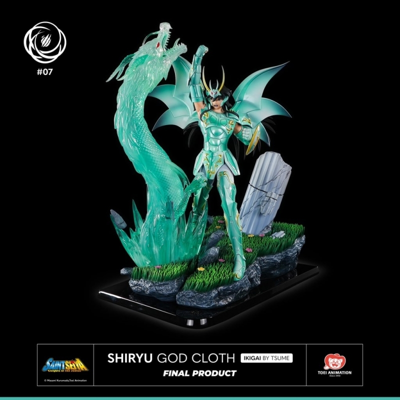 Shiryu (God Cloth) Ikigai Tsume statue Saint Seiya
