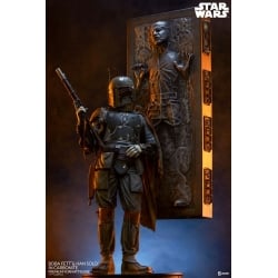 Boba Fett statue Premium Format Sideshow (with Han Solo in Carbonite) (Star Wars)