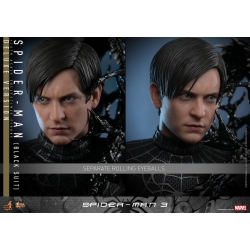 Figurine Spider-Man (Black Suit) Hot Toys MMS728 deluxe Movie Masterpiece (Spider-Man 3)