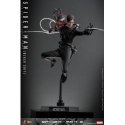 Spider-Man (Black Suit) Hot Toys MMS727 Movie Masterpiece (figurine Spider-Man 3)
