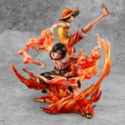 Luffy et Ace bond between brothers 20th Portrait of Pirates P.O.P. NEO Maximum Megahouse (figurines One Piece)