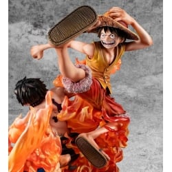 Luffy and Ace Megahouse Portrait of Pirates P.O.P. NEO Maximum figures bond between brothers 20th (One Piece)