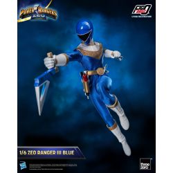 Figurine ThreeZero Zeo Ranger III Blue (Bleu) FigZero (Power Rangers Zeo)
