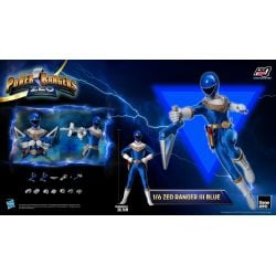 Figurine ThreeZero Zeo Ranger III Blue (Bleu) FigZero (Power Rangers Zeo)