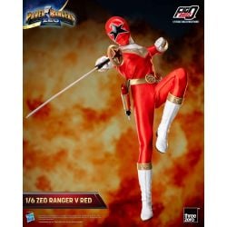 Zeo Ranger V Red (Rouge) FigZero ThreeZero (figurine Power Rangers Zeo)