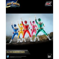 Pack Zeo Rangers ThreeZero FigZero (figurines Power Rangers Zeo)