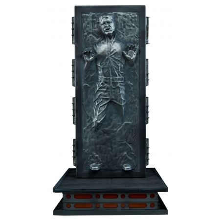 Han Solo in Carbonite figurine Sixth Scale Sideshow Collectibles sur fond blanc