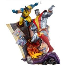 Colossus et Wolverine Sideshow Collectibles Fastball Special statue 1/5 (X-Men)