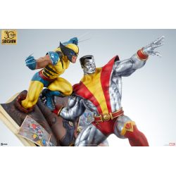 Colossus et Wolverine Sideshow Collectibles Fastball Special statue 1/5 (X-Men)
