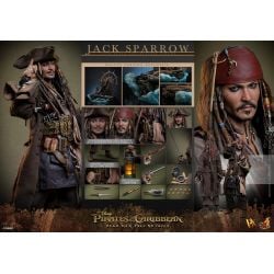 Jack Sparrow Hot Toys DX38 deluxe 1/6 figure (Pirates of the Caribbean Dead Men Tell No Tales)