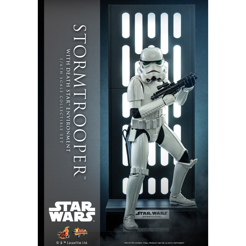 Stormtrooper With Death Star Hot Toys MMS736 1/6 action figure (Star Wars Power Of The Dark Side)