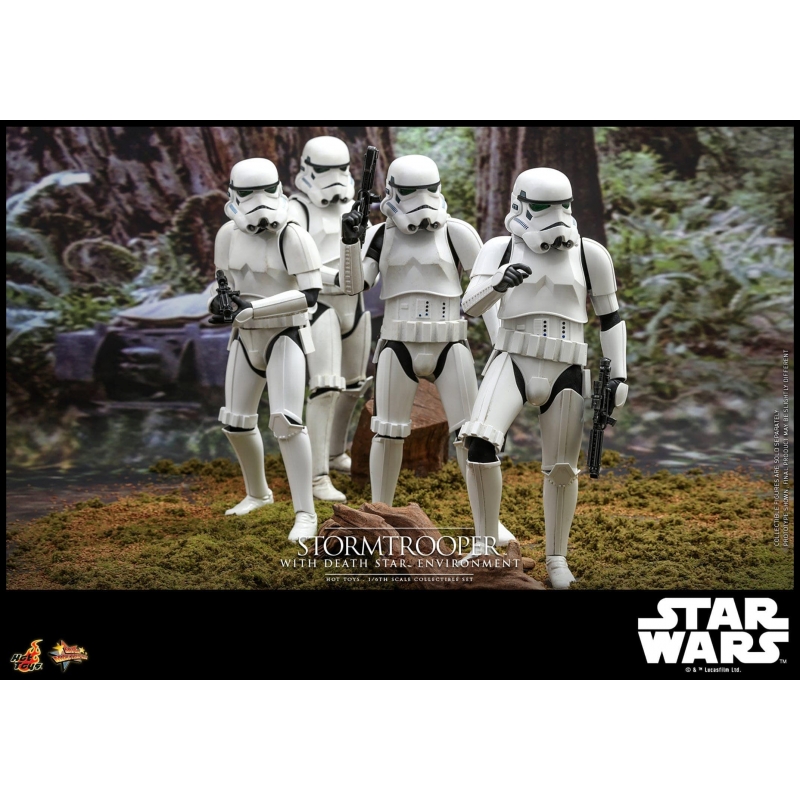 Stormtrooper With Death Star Hot Toys MMS736 1/6 action figure (Star Wars Power Of The Dark Side)