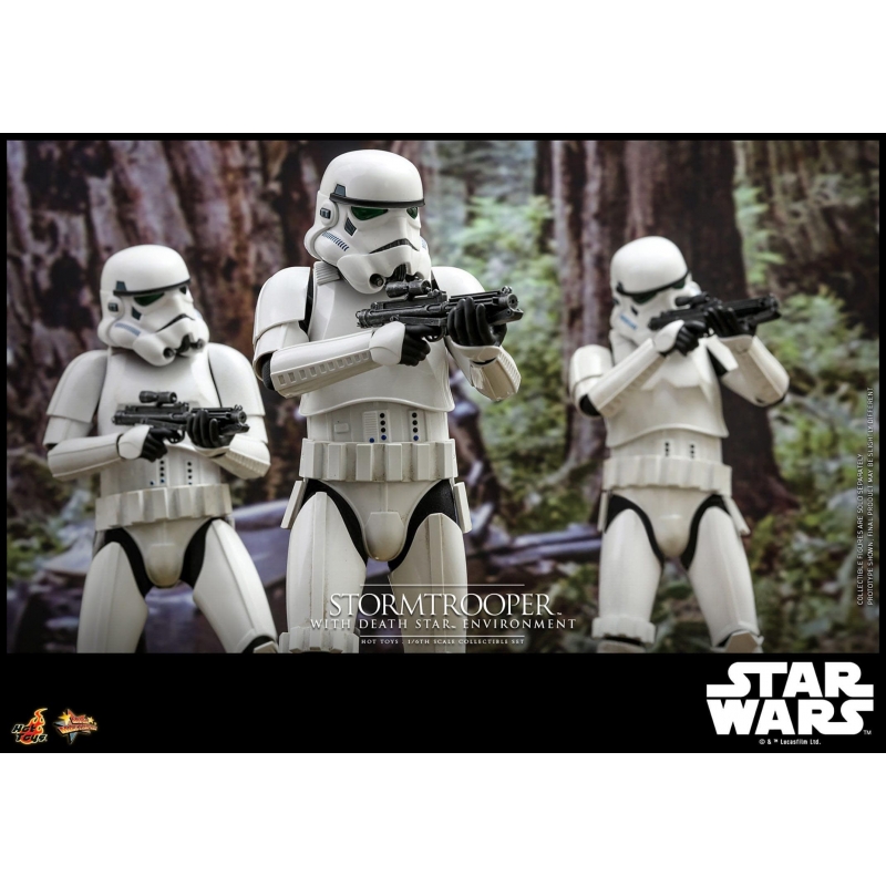 Stormtrooper With Death Star Hot Toys MMS736 1/6 action figure (Star Wars Power Of The Dark Side)