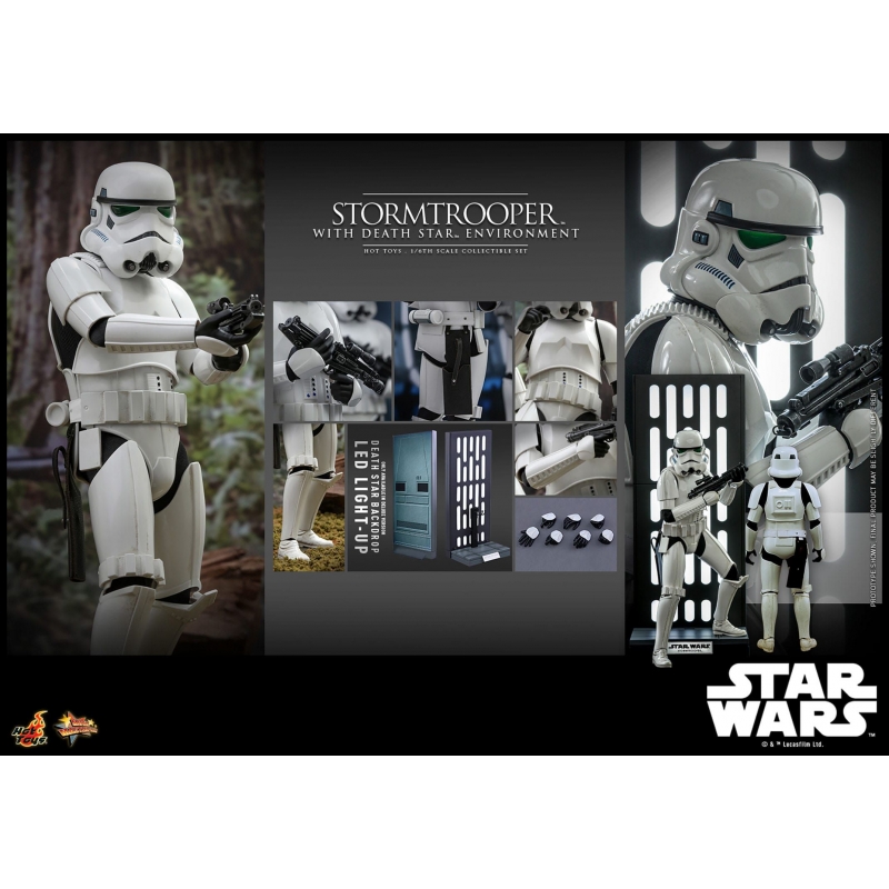 Stormtrooper With Death Star Hot Toys MMS736 1/6 action figure (Star Wars Power Of The Dark Side)