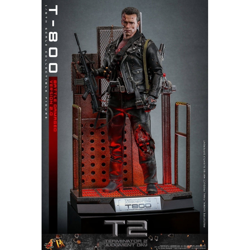 T800 Battle Damaged Version 2.0 Hot Toys DX46 Terminator 2 figure