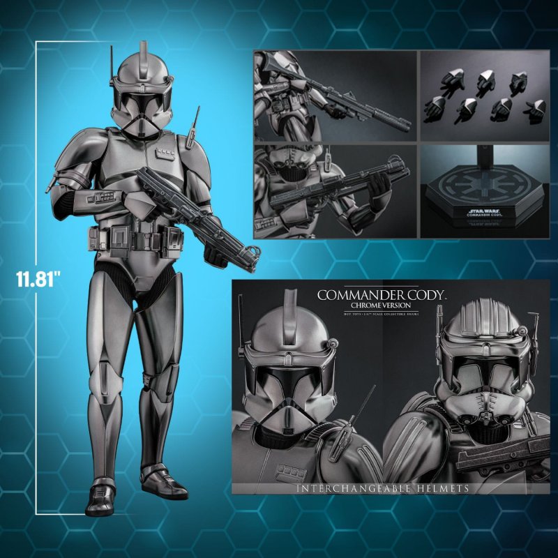 Commander Cody Chrome Version Hot Toys mms734 - Star Wars Episode 3 Revenge Of The Sith action figure 1/6