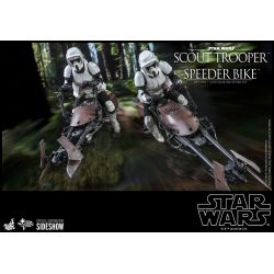 Scout Trooper e Speeder Bike Hot Toys figura MMS612 (Star Wars Return Of The Jedi)