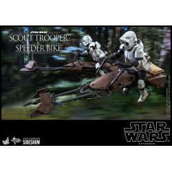 Scout Trooper e Speeder Bike Hot Toys figura MMS612 (Star Wars Return Of The Jedi)