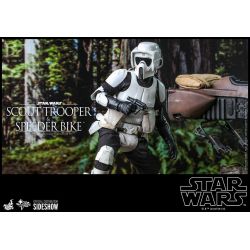 Scout Trooper e Speeder Bike Hot Toys figura MMS612 (Star Wars Return Of The Jedi)