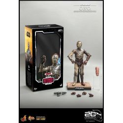 C-3PO Hot Toys Movie Masterpiece figura diecast MMS650D46 20º anniversario (Star Wars Episode 2: Attack Of The Clones)